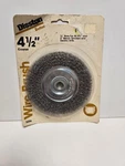 Rare Disston 4 1/2" Wire Brush Coarse Bore #5216 - Original Pkging. Fixed Price $20.00.