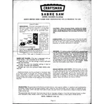 Craftsman Sabre Saw Model 315.27944 Manual. Fixed Price $23.70.