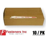 (10) 6" Recip Wood Cutting Saw Blades 6-TPI Similar To Dewalt DW4802B. Fixed Price $13.64.