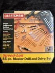 Sears Craftsman Usa 85PC Speed-lok Master Drill And Drive Set 26185. Fixed Price $119.99.