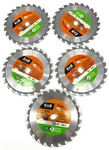 New 5-PACK 6-1/2" 24T Carbide Razor Back Pro Saw Blade Exchangeable Fr.sh.. Fixed Price $65.65.