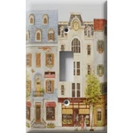 Village Storefronts Decorative Light Switch Plate Cover Outlet Wall. Fixed Price $16.99.