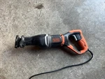 Black And Decker Corded Reciprocating Saw 7AMP BES302. Fixed Price $20.11.