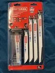 Craftsman Bi-metal Reciprocating Saw Blade Kit 11PC 2058838 Wood Pvc. Fixed Price $14.95.