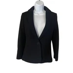 Jigsaw Wool Blazer Black Single Button Fitted Career Jacket Size 8. Fixed Price $29.00.