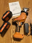 Kitesder FJ30A-C05 20V Li-ion Reciprocating Saw W/ Batteries & Charger. Fixed Price $58.00.