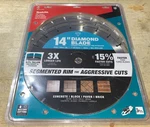 Makita 14" Segmented Rim Diamond Blade 3 Pack For General Purpose B-69646. Fixed Price $155.00.
