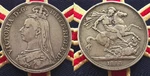 1888 Victorian Crown Solid Silver Antique Coin Jack The Ripper London Nice Tone. Fixed Price $405.11.
