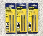 6 Irwin 3071412 Marathon Hcs U-shank Wood 4" Jigsaw Blades 10TPI Fleam Ground. Fixed Price $10.00.