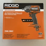 Ridgid R86012B 18V 1/2 In Brushless Impact Wrench New (tool Only). Fixed Price $115.00.
