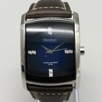 Armitron Mens Watch 33MM Blue Dial Brown Leather Crystals 20/4502SV New Battery. Fixed Price $19.99.