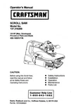 Craftsman 137.216200 Scroll Saw Owners Instruction Manual. Fixed Price $20.24.