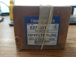 Jefferson Electric 637-401 Control Transformer 120VAC 60 Hz. (TA50MS). Fixed Price $55.00.