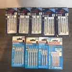 Metal Cutting T-shank Jigsaw Blades 17-24TPI 18TPI Lot Bosch T118A T118B3 T118EF. Fixed Price $79.00.