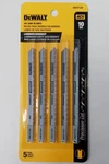 Dewalt DW3712H Laminate Downcut Jig Saw Blades 5-PACK 10TPI Hcs Usa. Fixed Price $5.00.