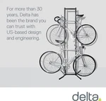 Delta 4-BIKE Free Standing Rack With Basket Durable Gray Powder Coated Finish. Fixed Price $125.00.