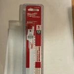 Milwaukee Sawzall Bi-metal Reciprocating Blades 4/6 Tpi Pack 48-00-5041. Fixed Price $9.99.