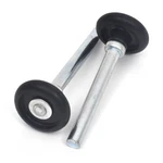 Garage Door 4 Inch Stem Standard Rollers W/ Black Nylon Wheel (2 Pack). Fixed Price $8.92.