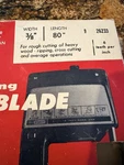 Craftsman 26233 3/8" X 80" Wood Cutting Band Saw Blade New Old Stock Made Usa. Fixed Price $12.97.