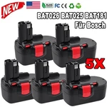 5X For Bosch 18V Battery 4.8AH BAT025 BAT026 BAT160 BAT180 BAT181 BAT189 Gds Gsb. Fixed Price $95.46.