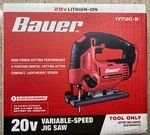 New Bauer 20V Variable Speed Jig Saw 1773C-B 59687. Fixed Price $54.00.