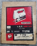 Craftsman 1/6 Hp Sabre Saw 91718! Model No. 315.17180! Double Insulated! New!. Fixed Price $34.99.