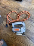 Vintage Black & Decker Super Delux Variable Speed Jigsaw U-255S. Fixed Price $32.99.