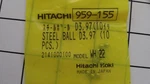 (10PC) Hitachi 959-155 Steel Ball D3.97 For DH38YE CJ110V WH22 +136 More Tools. Fixed Price $10.06.