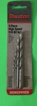5PC Vintage Disston High Speed Steel Drill Bit Set 1/16, 3/32, 1/8, 3/16, 1/4. Fixed Price $13.99.