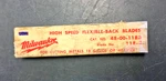 Milwaukee Cat. No. 48-00-1181 Sawzall Reciprocating Blade, 4" 14 Teeth, 9 Units. Fixed Price $19.99.