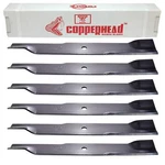 54" Hustler & Spartan Blade 6-PACK Rotary 11856-6 (18-1/2" Long X 5/8" Hole). Fixed Price $81.95.