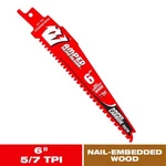 Diablo Amped Demon 6 In. Carbide Tipped Nail Embedded Wood Reciprocating. Fixed Price $30.45.