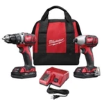 Milwaukee 2621-22 M18 Compact Drill/driver & Impact Wrench Kit. Fixed Price $279.03.