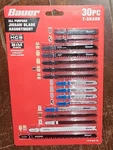 Bauer T-shank General-purpose Jig Saw 30PC. Blade Set W/pouch #64071. Fixed Price $17.74.