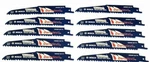 10 Bosch Daredevil 6" Demolition Reciprocating Saw Blades 5/8TPI Wood With Nails. Fixed Price $22.99.
