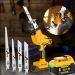 20V 8.0AH Battery / Cordless Reciprocating Saw For Dewalt With 4 Blades. Fixed Price $52.99.