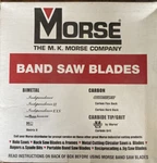 Morse ZHBDR10-10' Band Saw Blade, Ft. L, 1/2" W, Tpi, 0.025" Thick 4WE42. Fixed Price $14.99.