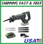 Cordless Reciprocating Saw With 20V 2.0AH Battery, 0-3000RPM Variable Speed. Fixed Price $78.99.