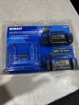 Kobalt 1102357 Lithium Ion 4.0 Ah Batteries And Charger Kit. Fixed Price $119.99.