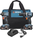Senix 20V Brushless Cordless Drill & Impact Driver Kit W/2 Batteries(new 5 Yr W). Fixed Price $95.00.