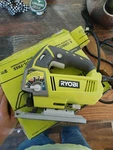 Ryobi JS481LG 4.8 Amp Corded Variable Speed Jigsaw, Orbital, Tool-free Bevel. Fixed Price $34.62.