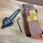 Delta Milwaukee No. 1490 Live Center Tailstock Ball Bearing Lathe W/ Box. Fixed Price $49.99.