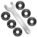 7PCS Angle Grinder Nut & Wrench Kit, Premium 58-11 Thread Flange Metal Lock. Fixed Price $12.49.