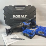 Kobalt Xtr 24V Brushless Cordless Reciprocating Saw With Battery, Case, Charger. Fixed Price $109.99.