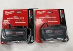 2 Pcs Milwaukee 48-11-1850 M18 Xc 5.0 Ah Volt Capacity Battery New In Pack. Fixed Price $102.99.