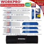 Workpro 32PC Reciprocating Saw Blade Set Metal Wood Cutting Pruning Us. Fixed Price $26.99.