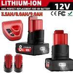 8.0AH Battery Lcd/charger For Milwaukee M12 12V Li-ion Cordless 48-11-2420. Fixed Price $25.99.