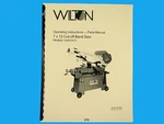 Wilton Model 3400, 3410 Horizontal Band Saw Op Instruct &parts Manual *319. Fixed Price $20.00.