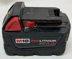 Milwaukee M18 Xc 4.0 18V Extended Capacity Battery Pack Black/red (48-11-1840). Fixed Price $39.99.