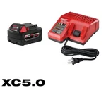 MILWAUKEEM18 18-VOLT Lithium-ion Xc Starter Kit With One 5.0AH Battery/charger. Fixed Price $70.00.